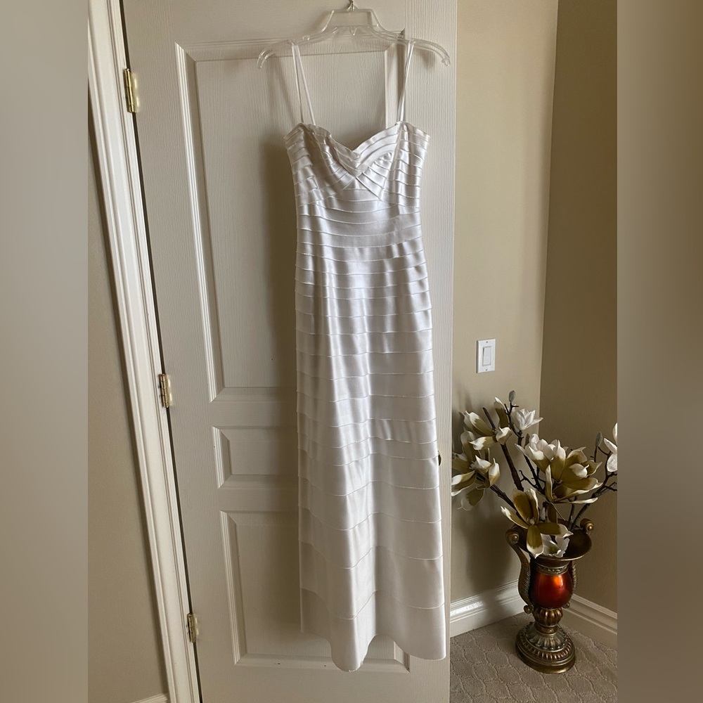 BCBG Maxazria White Gown